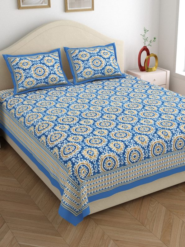 ikkat king size bedsheet