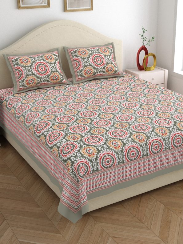 ikkat king size bedsheet