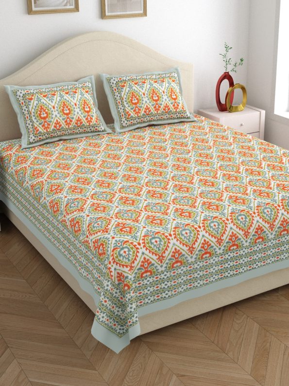 ikkat king size bedsheet