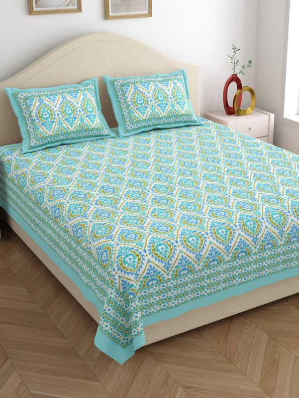 ikkat king size bedsheet