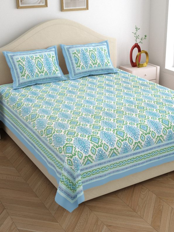 ikkat king size bedsheet