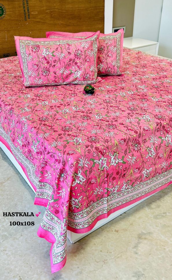 hastkala king size bedsheet