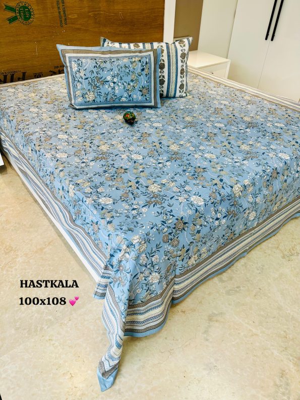 hastkala king size bedsheet