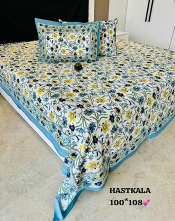 hastkala king size bedsheet